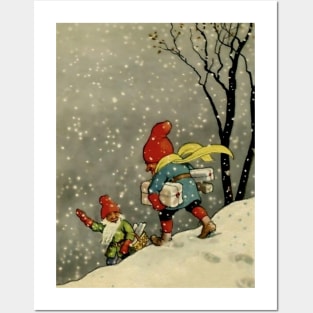 “Through the Snowstorm” by Jenny Nystrom Posters and Art